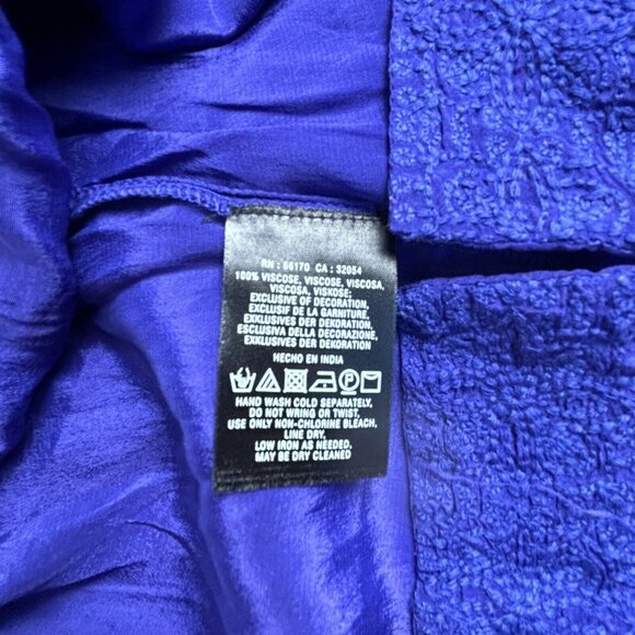 Anthropologie Maeve Tunic Top Blouse Womens 12 Purple Floral V-Neck Short Sleeve - Picture 4 of 8